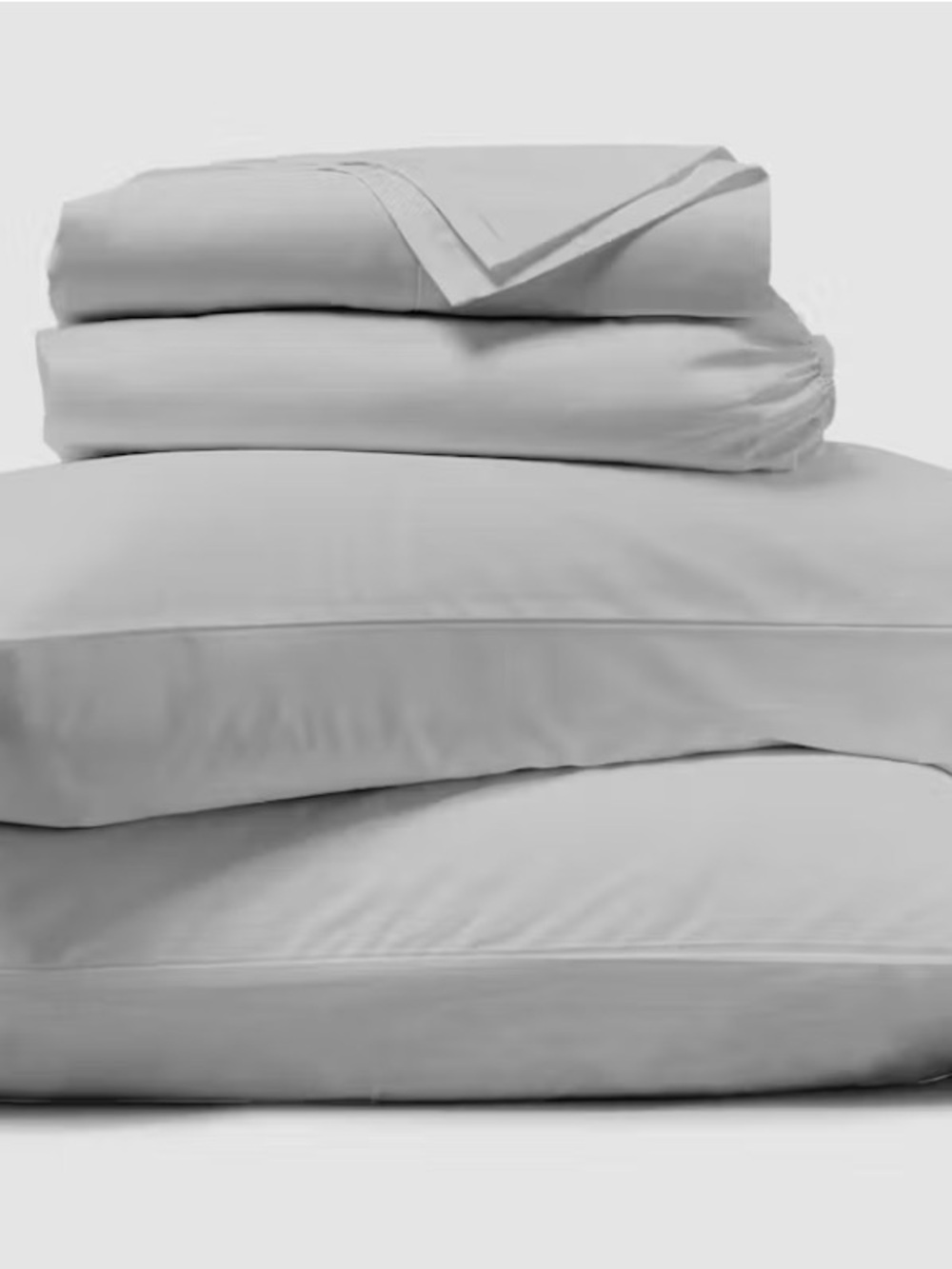 NWOT SAATVA Cotton Grey (4 Piece Sheet Set) Full
